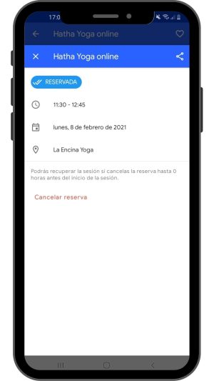 6 android reserva confirmada